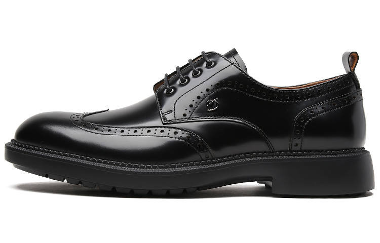 S.T.Dupont S. T.DUPONT Cow Leather Dress Shoes Men's Black