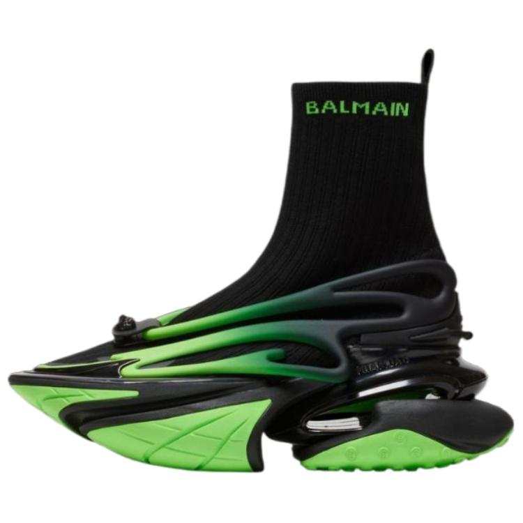 BALMAIN BALMAIN Fabric High top Casual Shoes Men's Black