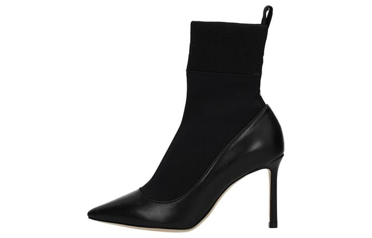 Jimmy Choo Brandon Leather Ankle Boots 8.5cm Women's Black