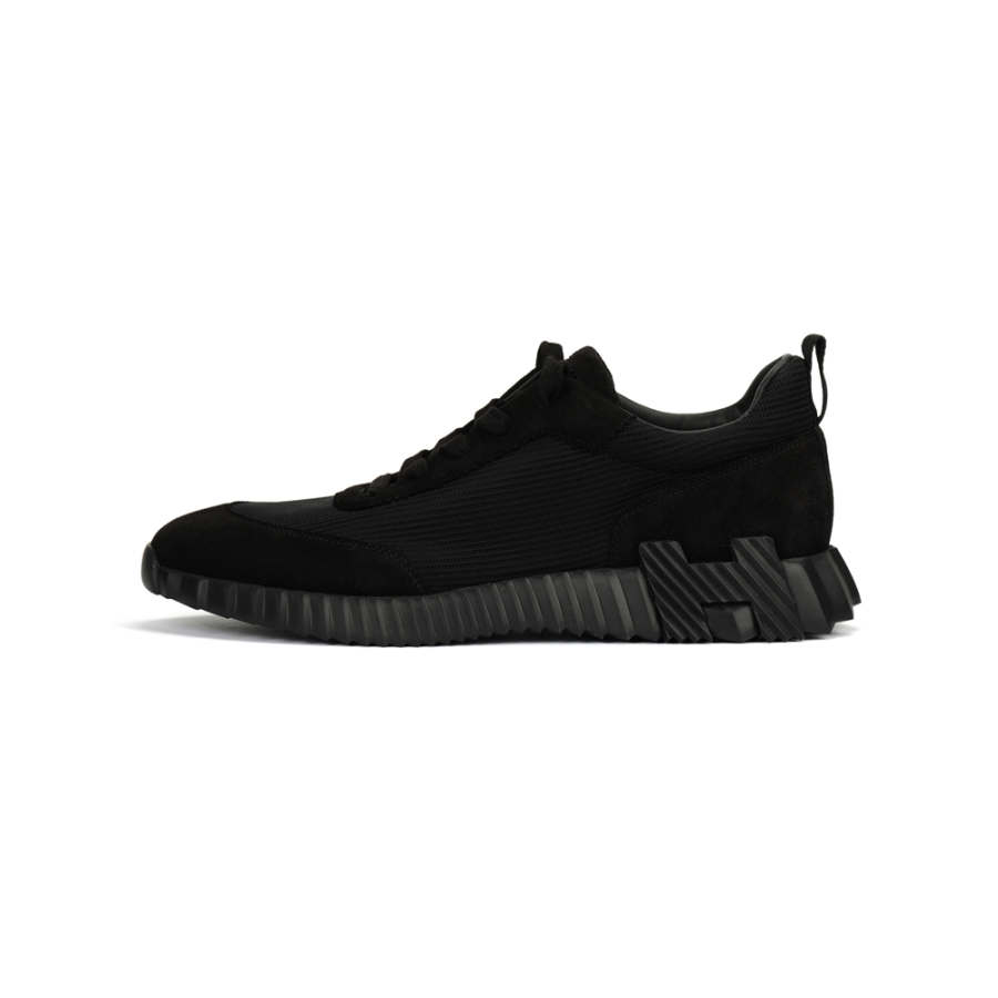 HERMES HERMES Bouncing Low top Casual Shoes Men's Black