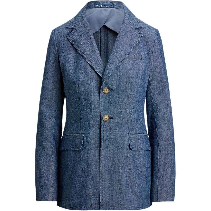 Polo Ralph Lauren single-breasted chambray blazer