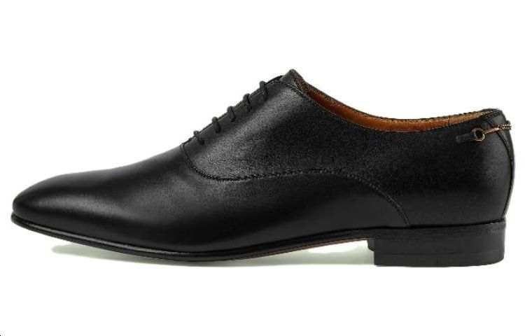 GUCCI Leather Men's Casual Shoes Men's Black