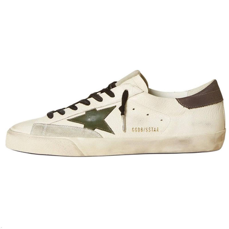 Golden Goose Super Star Low top Skateboard Shoes Men's White