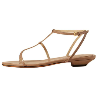 KHAITE Jones One Strap Sandals Women's Brown