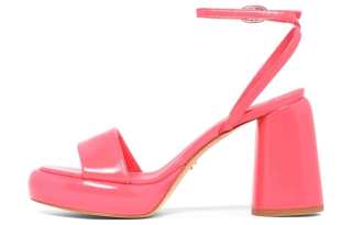 HALMANERA Comfortable Round Toe One Strap Sandals Women's Pink