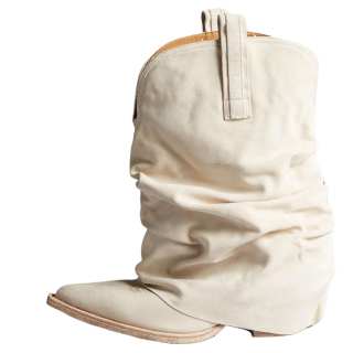 R13 Leather Knee high Boots Women's Ivory White