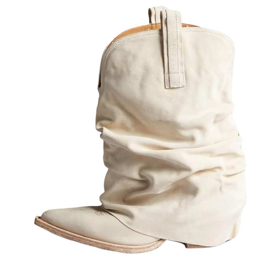 R13 Leather Knee high Boots Women's Ivory White