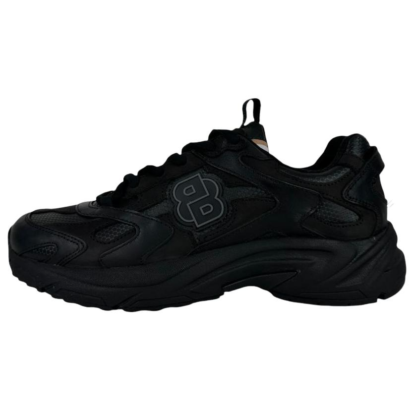 HUGO BOSS Cow Leather Low top Casual Shoes Men's Black