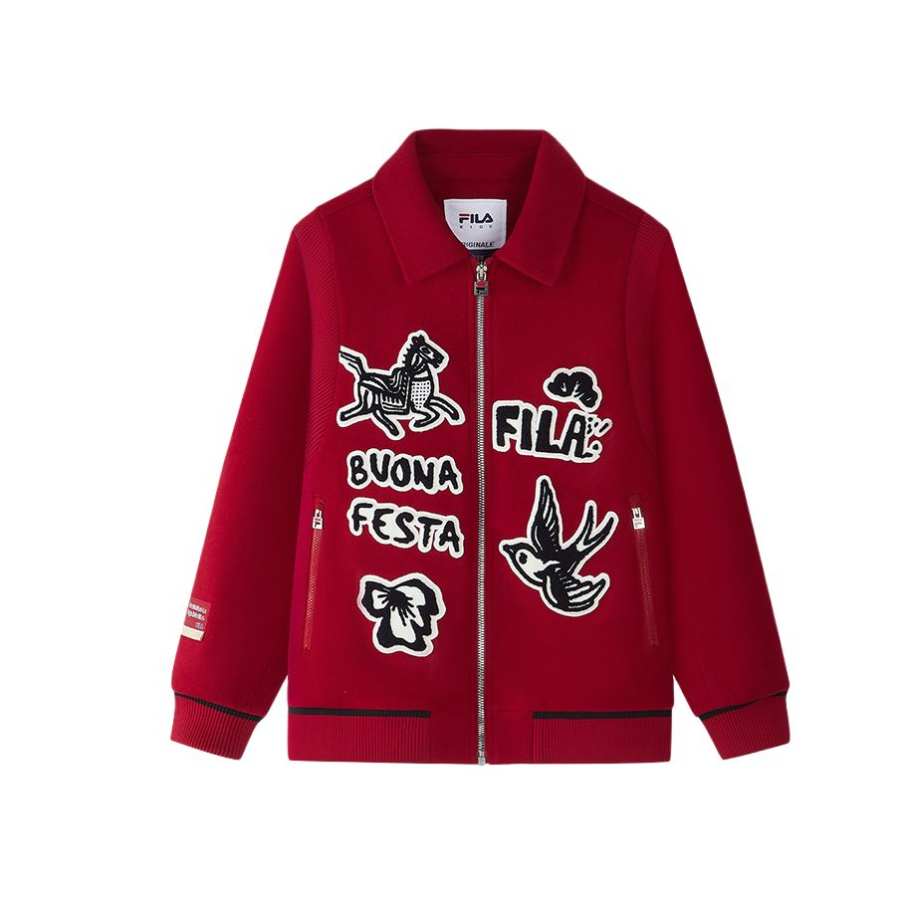 FILA KIDS Padded Jackets Lapel Moderate