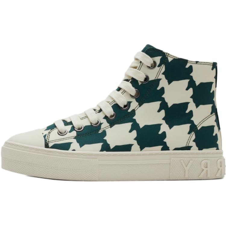 Burberry High top Kids Canvas Shoes Beige Green Kids'