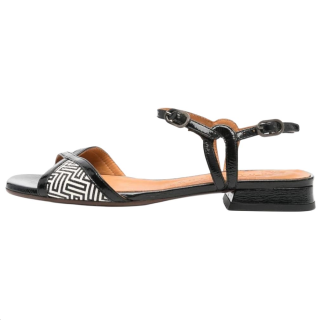 CHIE MIHARA TIKI Leather One Strap Sandals Women's Black