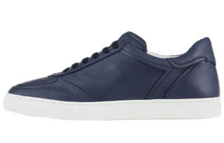 GIORGIO ARMANI ARMANI Leather Low top Stylish Skateboarding Shoes Women's Blue