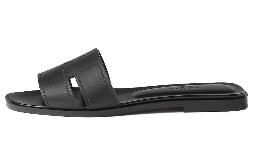 HERMES HERMES Slide Slippers Women's Black