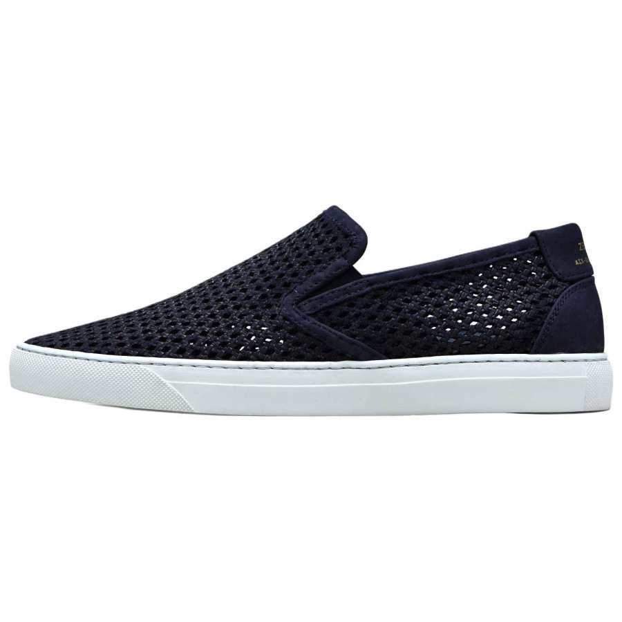 ZESPA ZSP10 Leather Casual Shoes Women's Marine Blue