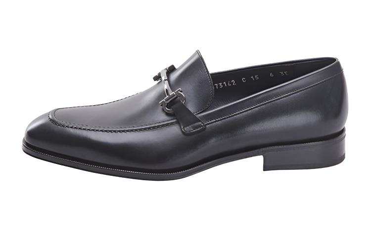 FERRAGAMO Gancini Casual Shoes Men's Black