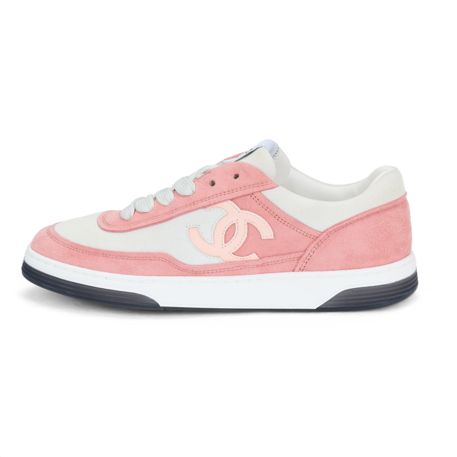 CHANEL Stylish Skateboarding Shoes Women's Pink White