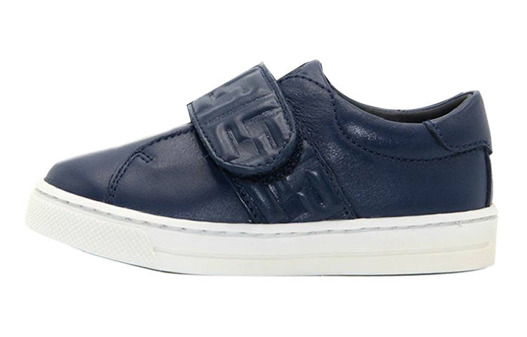 FENDI Leather Cushioning, Wear Resistant Low top Kids' Skateboarding Shoes Marine Blue Kids