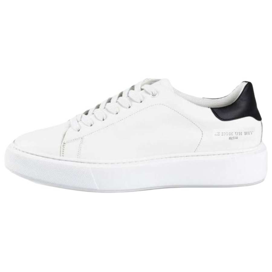 IH NOM UH NIT Leather Low top Skateboard Shoes Men's White