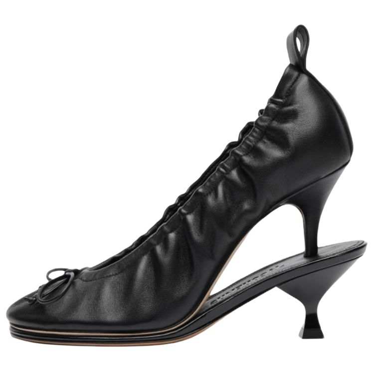 Jacquemus Leather High Heels 11cm Women's Black