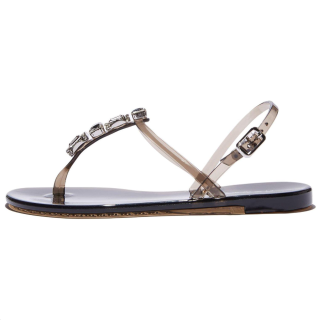 Casadei Jelly One Strap Sandals Women's Black