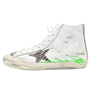 Golden Goose Francy Leather High top Skateboard Shoes Men's White