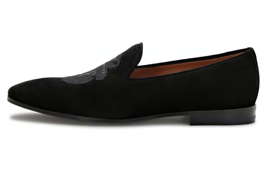 Billionaire Suede Loafers Men's Black