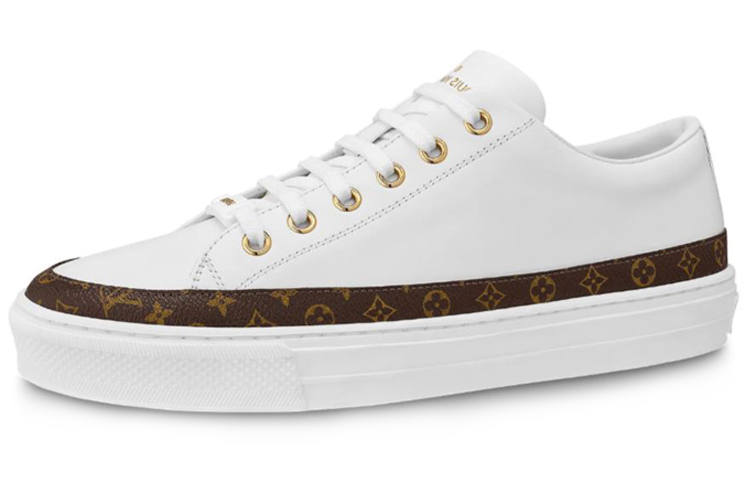 LOUIS VUITTON Lv Stellar Calfskin Sports Shoes White Women's