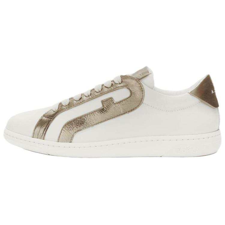 Furla Twist Leather Low top Skateboard Shoes Women's White