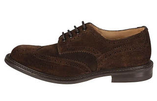 Tricker's Suede Dress Shoes Men's Brown