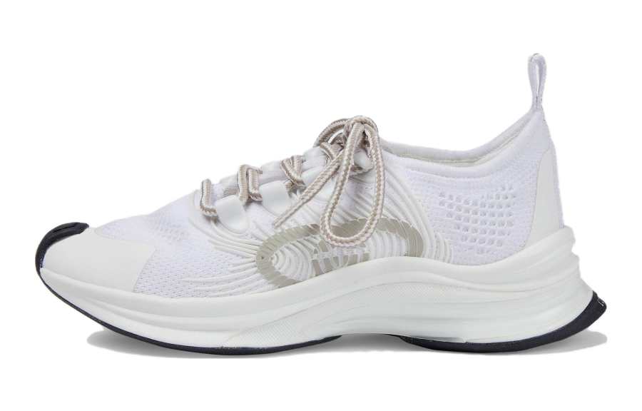 GUCCI RUN Low top Kids' Running Shoes Gray White Kids'
