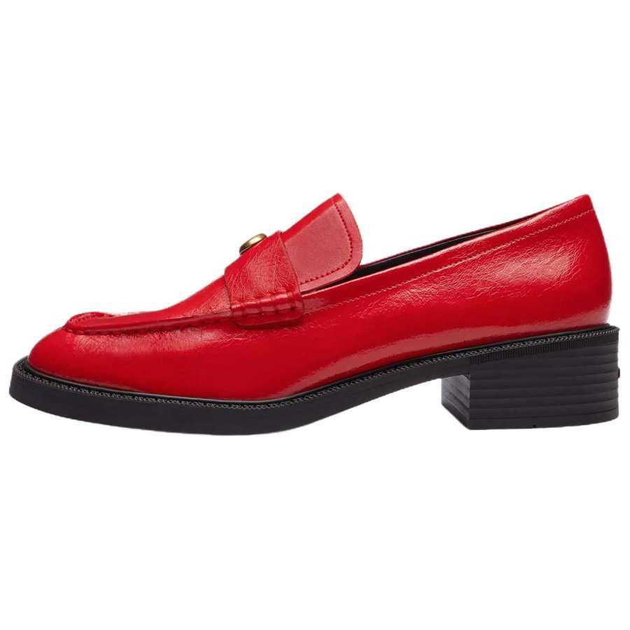 COACH COACH Penny Loafers Women's Red