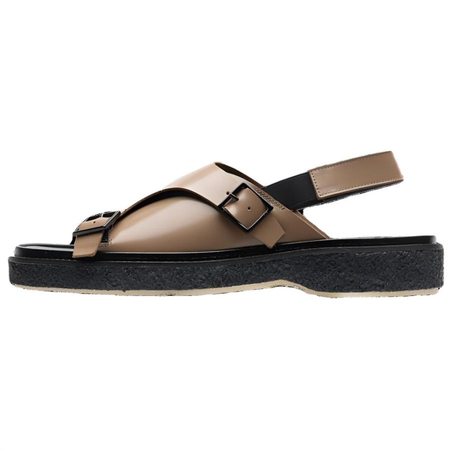ADIEU PAIRS Leather One Strap Sandals Women's Copper