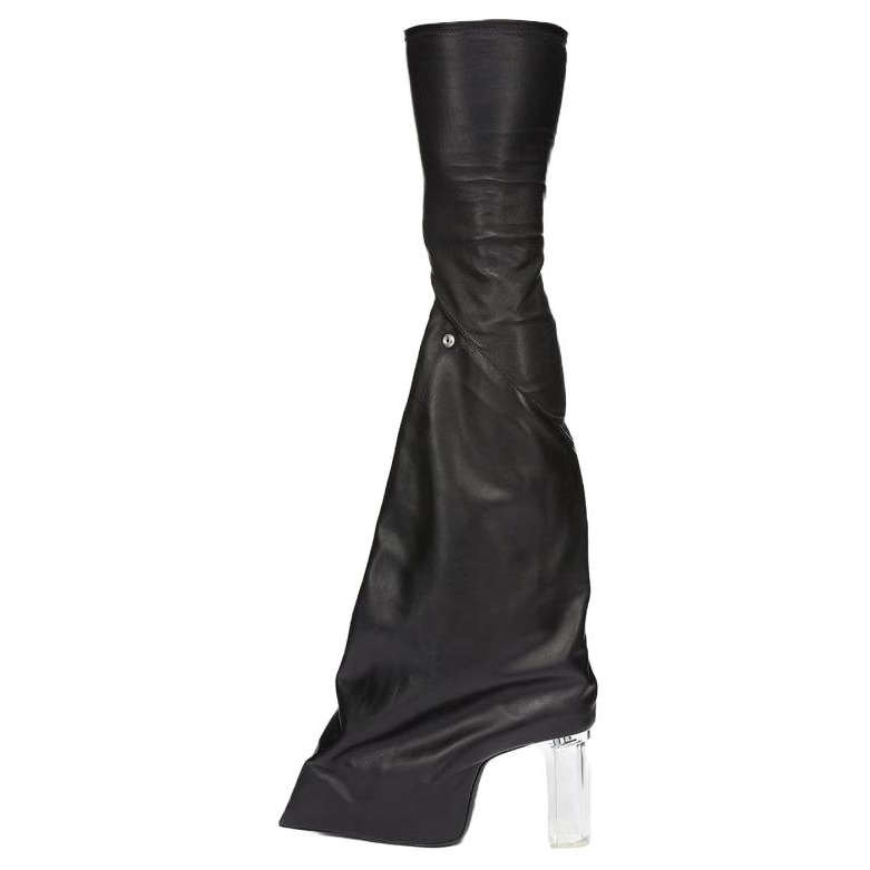 RICK OWENS RICK OWENS/RO TACO KISS Over the knee Boots 12cm Men's Black