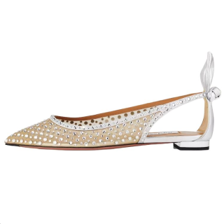 AQUAZZURA Illusions Plexi Casual Shoes 1CM Women's Gold