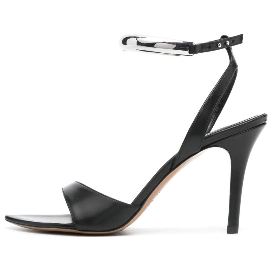 ISABEL MARANT Yluan One Strap Sandals 8cm Women's Black