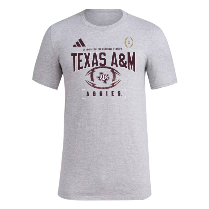 Adidas Adidas Texas A&M T Shirts Men's Medium Gray Heather/Multicolor Crew Neck Moderate