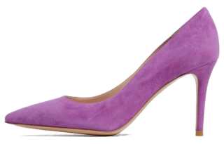 GIANVITO ROSSI Suede Slim Heel High Heels 8.5cm Women's Purple