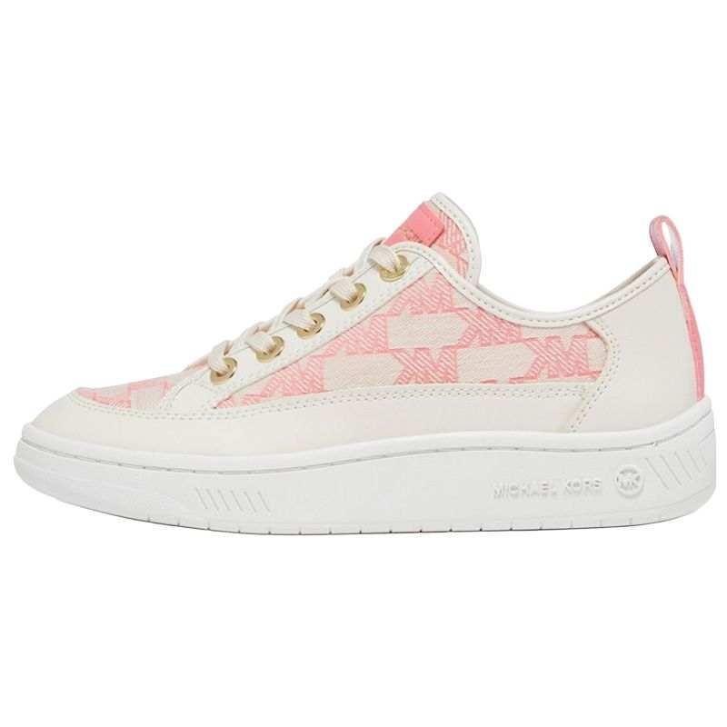 MICHAEL KORS Textile, Artificial Leather Low top Sports Casual Shoes Women's Pink White