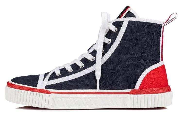Christian Louboutin CL LUBOTING Pedro High top Skateboard Shoes Men's Black