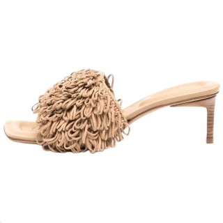 Jacquemus Les Slide Slippers 6cm Women's Light Umber