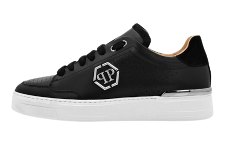PHILIPP PLEIN Logo-print Leather Sneakers