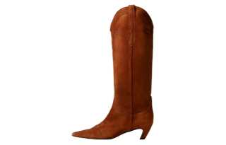 KHAITE Suede Fashion Knee high Boots Women's Brown