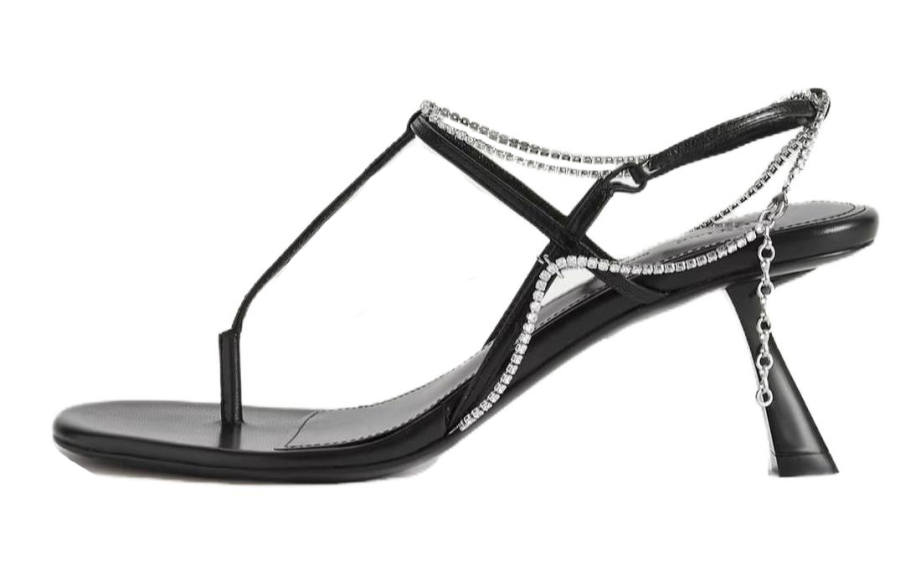 KHAITE One Strap Sandals Women's Black