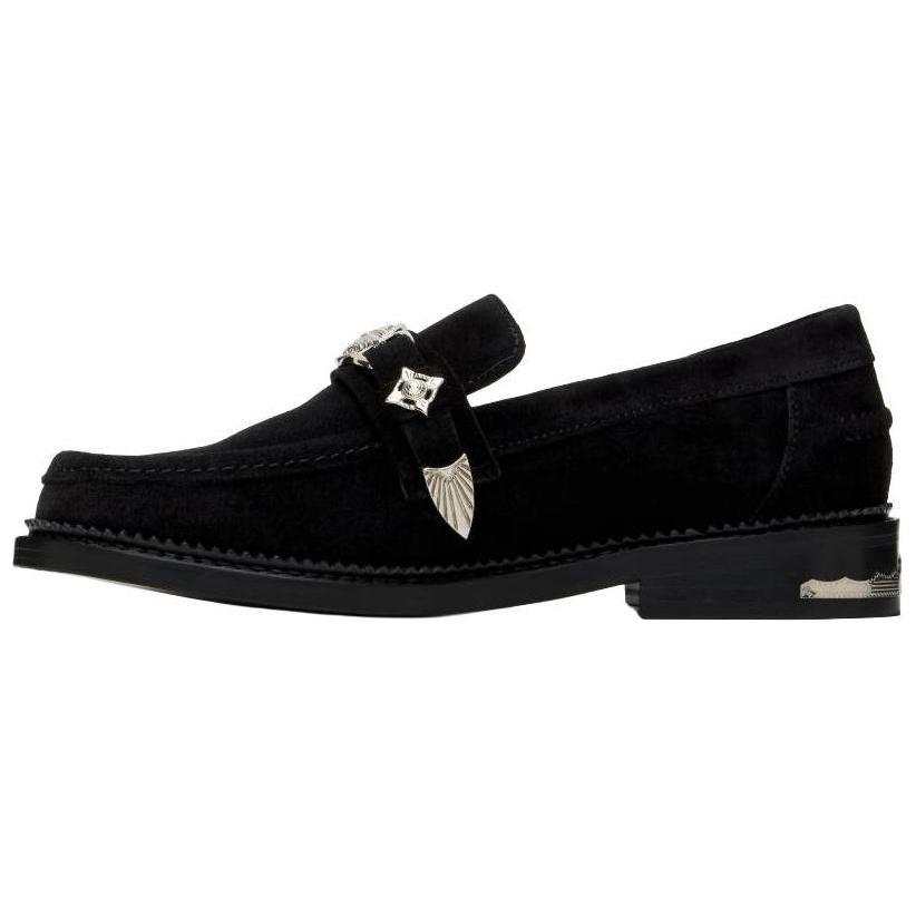 TOGA VIRILIS Suede Loafers Men's Black