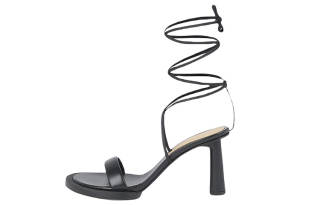 Jacquemus Leather One Strap Sandals Women's Black