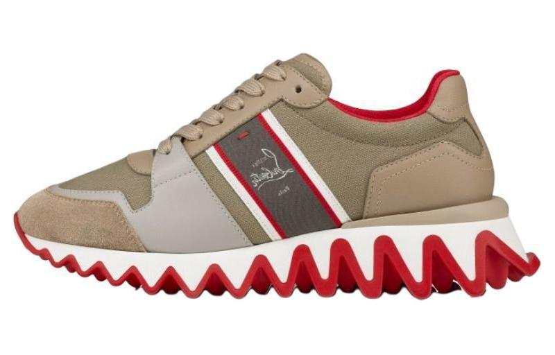 Christian Louboutin CL Nastroshark Low top Casual Shoes Women's Umber