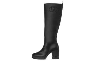 LIU·JO Leather Knee high Boots 8cm Women's Black