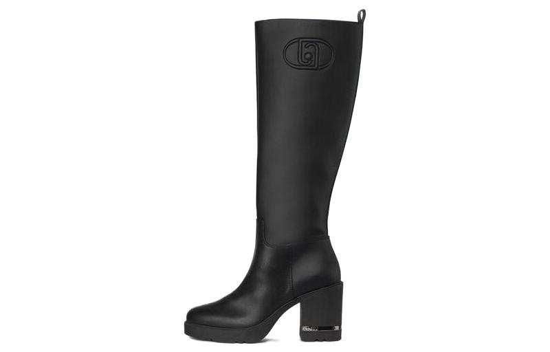 LIU·JO Leather Knee high Boots 8cm Women's Black