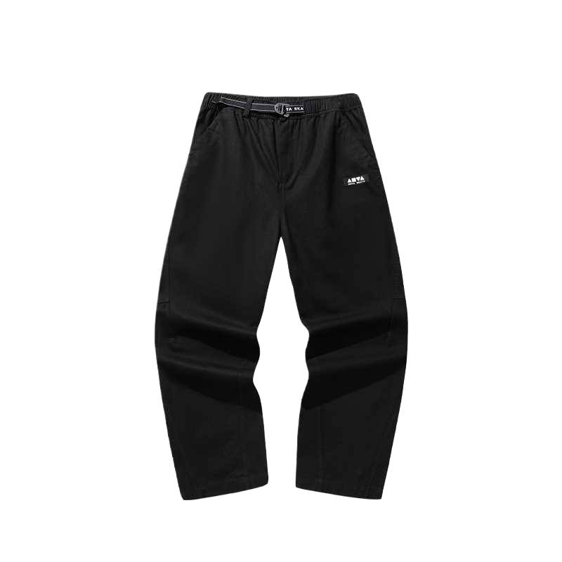 ANTA Life Collection Casual Pants Men's Black Moderate Straight Fit Pants