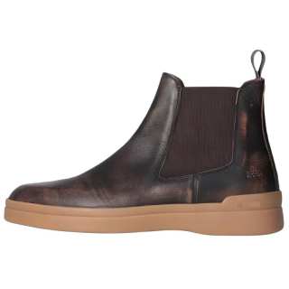 LIU·JO Leather Short Chelsea Boots Men's Brown
